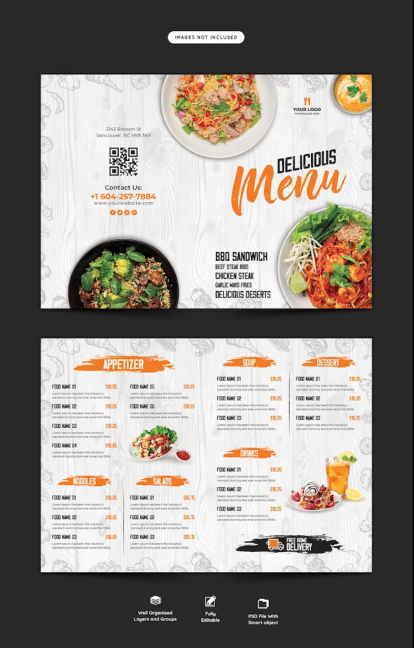 Restaurant Food Menu